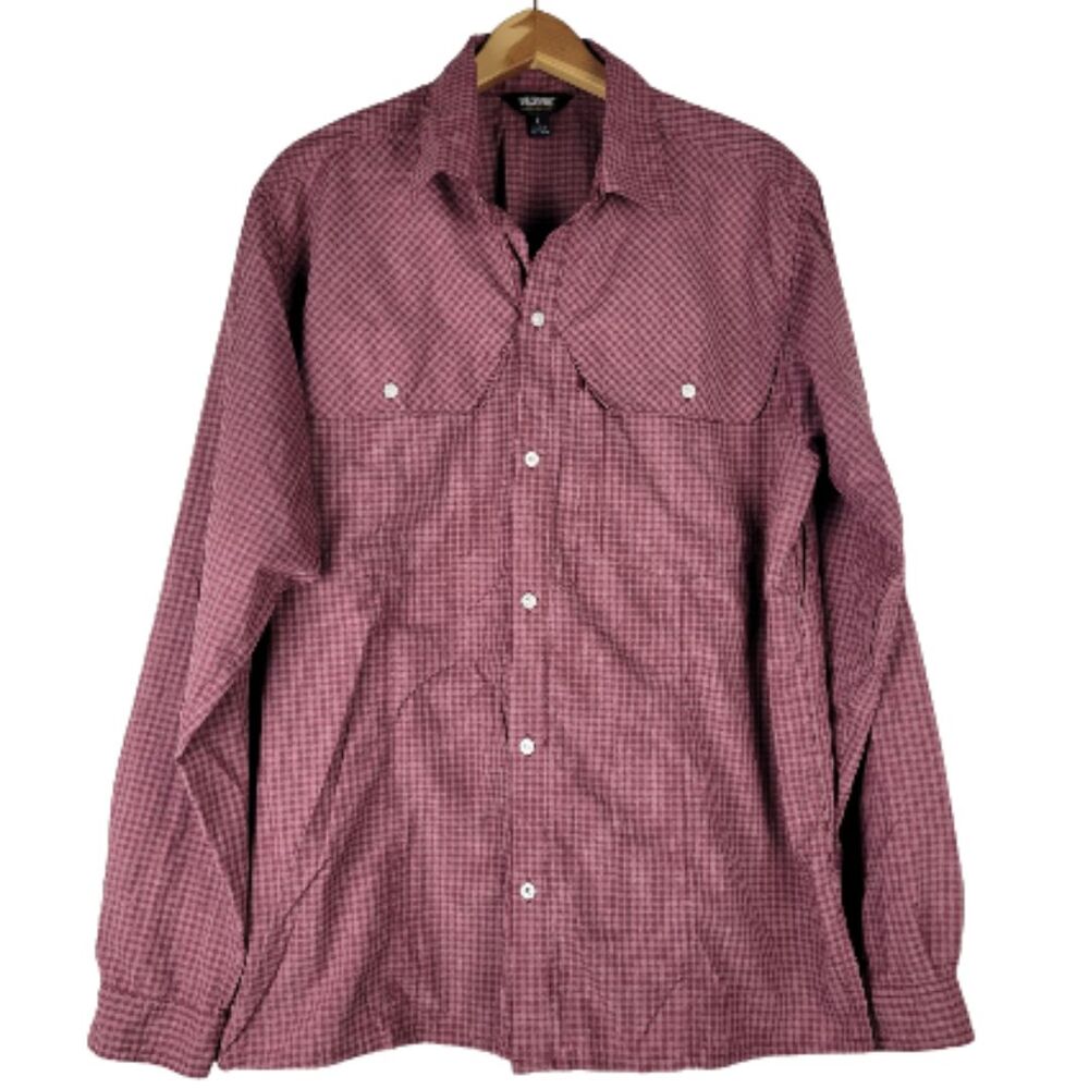 BLACKHAWK! Tactical CCW Shirt Mens Large Red Plaid Long Sleeve Button Up